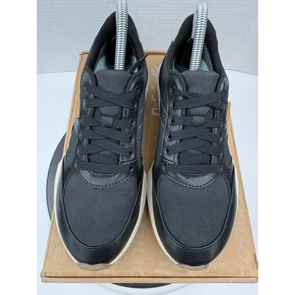 Dr. Scholl's Hannah Retro Women's Size 7 Black Athletic Ribbed Sneaker Shoes NEW - Picture 3 of 11